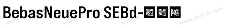 BebasNeuePro SEBd字体转换